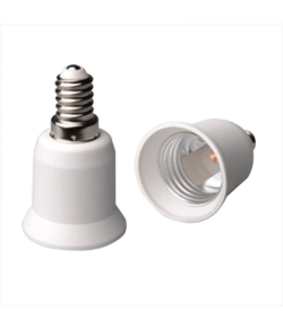 Adattatore Portalampade Porta Lampada Attacco E27 E14 Da E14 A E27 Gu10 B22        -da E14 A E27-