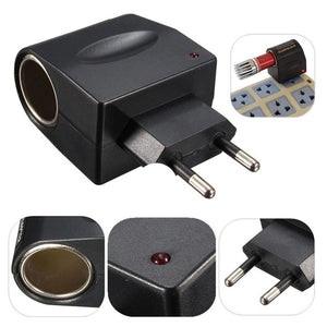Trade Shop - Adattatore Presa Accendisigari Spina Rete Da 220v A 12 V Ac-dc -