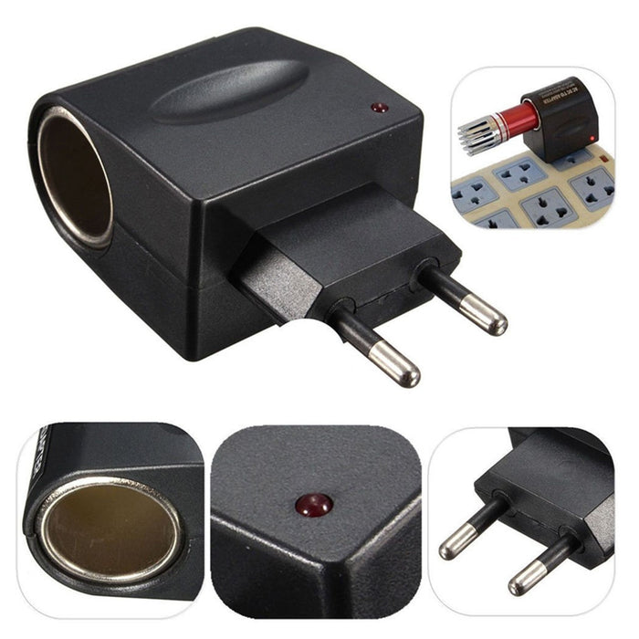 Trade Shop - Adattatore Presa Accendisigari Spina Rete Da 220v A 12 V Ac-dc -