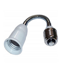 Adattatore Prolunga Flessibile 20cm Lampadina Da E27 A E27 Portalampade Riduttore         