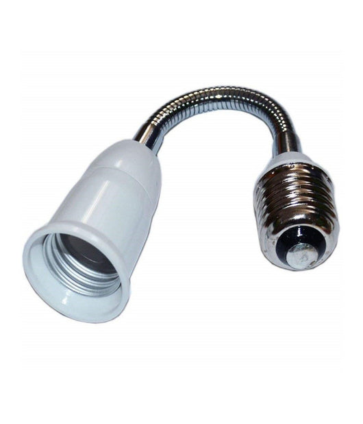 Adattatore Prolunga Flessibile 20cm Lampadina Da E27 A E27 Portalampade Riduttore         