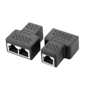 Adattatore Rj45 Splitter Convertitore Lan Da 1 A 2 Porte Doppio Maxtech Sp-l02         