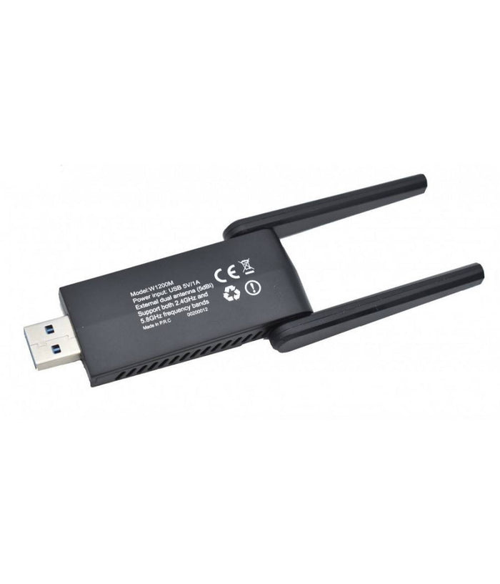 Adattatore Scheda Di Rete Usb 3.0 Wifi Dual Band 1200m Amplificata 5 Dbi W1200m         