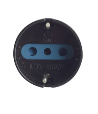 Adattatore Spina Elettrica 2p+t 16a Con 1 Presa Ita 10a/schuko 16a 2p+t Nero 83036         