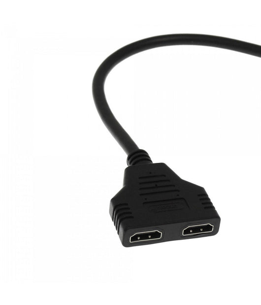 Adattatore Splitter Hdmi Maschio A 2 Hdmi Femmina 32 Cm Supporta Hd 1080p Q-c29         