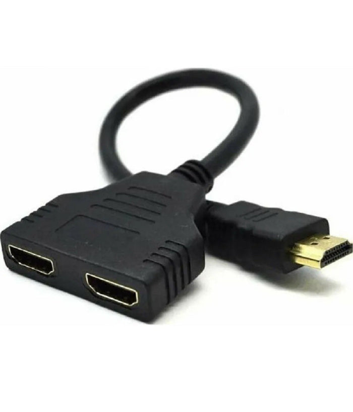 Adattatore Splitter Hdmi Maschio A 2 Hdmi Femmina 32 Cm Supporta Hd 1080p Q-c29         