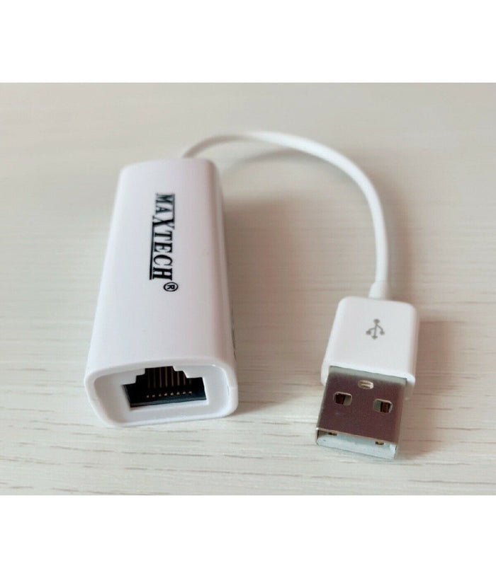 Adattatore Usb2.0 Lan Rj45 Per Cavo Ethernet Connessione Internet Pc Maxtech Usb-lan01         