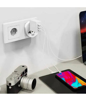 Adattatore Viaggio Spina Universale Da Presa Ue Tipo C A Regno Unito Tipo G Atq2355         