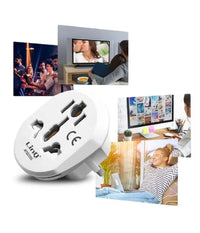 Adattatore Viaggio Spina Universale Da Presa Ue Tipo C A Regno Unito Tipo G Atq2355         