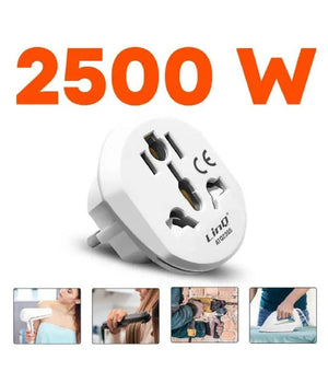 Adattatore Viaggio Spina Universale Da Presa Ue Tipo C A Regno Unito Tipo G Atq2355         