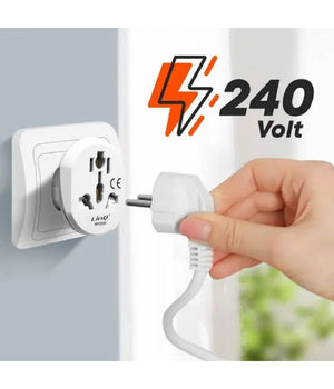 Adattatore Viaggio Spina Universale Da Presa Ue Tipo C A Regno Unito Tipo G Atq2355         