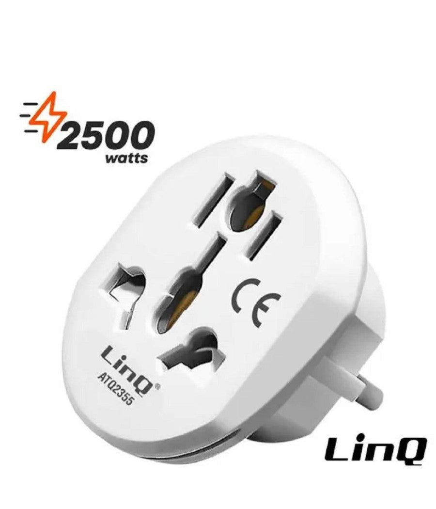 Adattatore Viaggio Spina Universale Da Presa Ue Tipo C A Regno Unito Tipo G Atq2355         