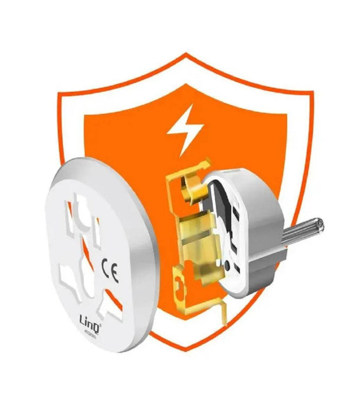 Adattatore Viaggio Spina Universale Da Presa Ue Tipo C A Regno Unito Tipo G Atq2355         