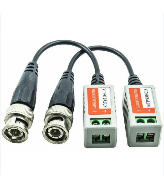 Adattatore Video Balun Trasmettitori Utp Cat-5 Bnc 350 Metri Telecamera Morsetti         