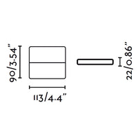 ADAY 1, Lampada a Muro per Esterni, Faro Barcelona