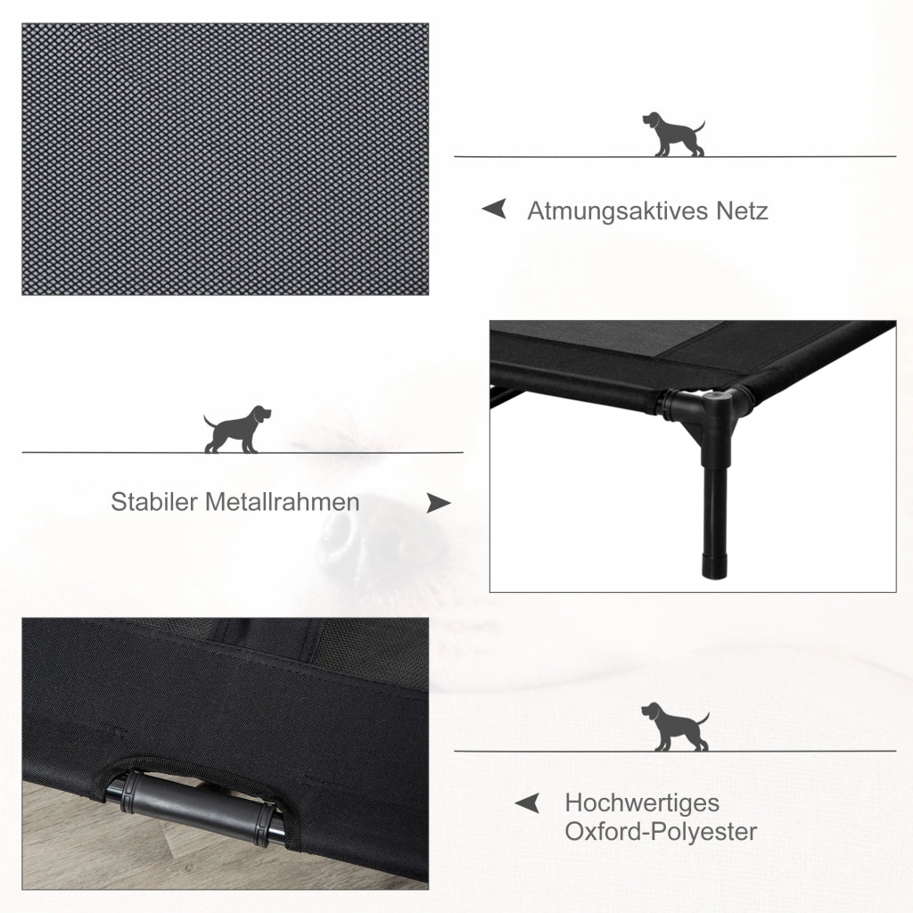 Cuccia per cani pieghevole traspirante ¨C Xylo ¨C nero