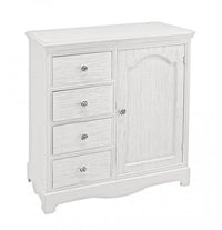 Credenza Blanc 1 Anta 4 Cassetti in Legno