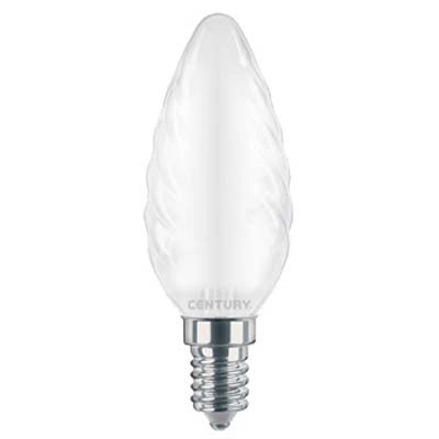 LAMPADA WIRE LED TORTIGLIONE INCANTO SATEN CENTURY - CALDA VOLT 230 WATT 4 LUMEN 470 E14- 5 pezzi