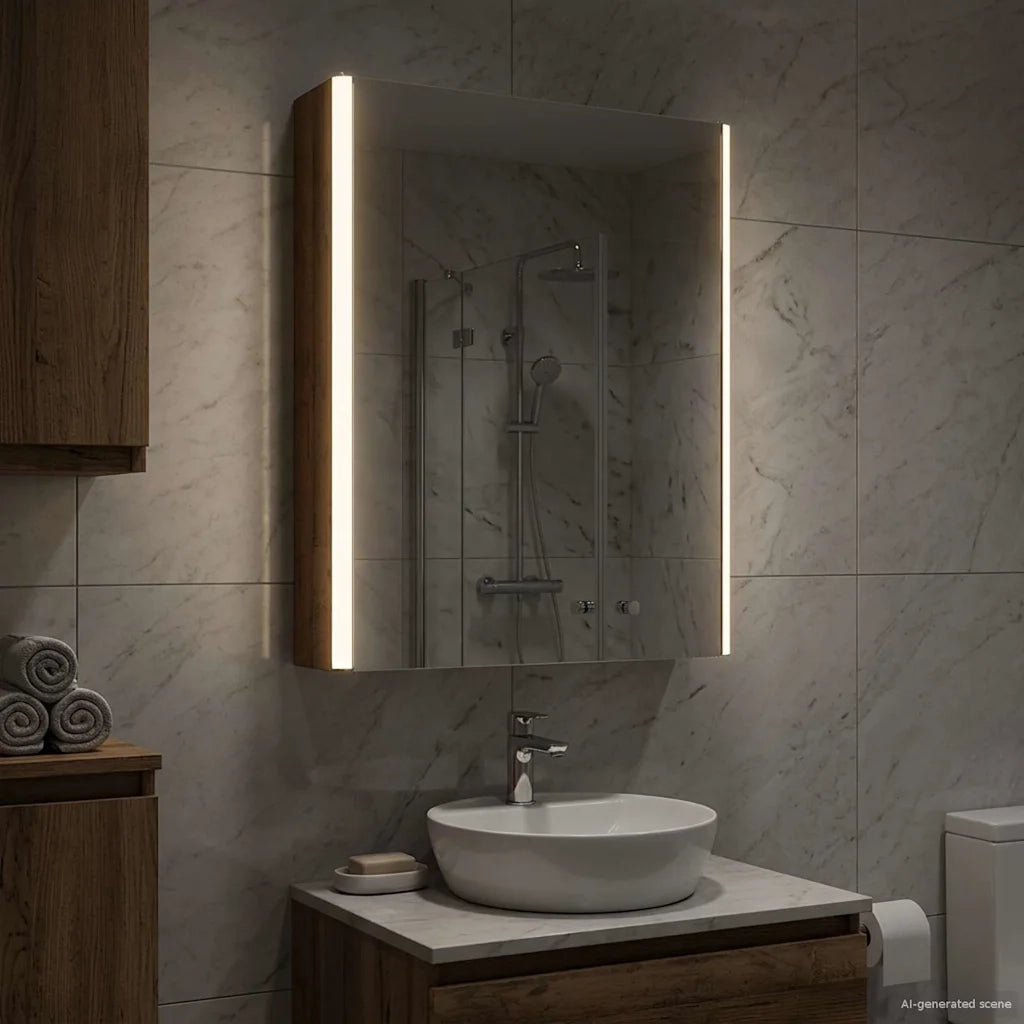 Mobiletto per specchio da Bagno | Armadio da bagno Legno vecchio