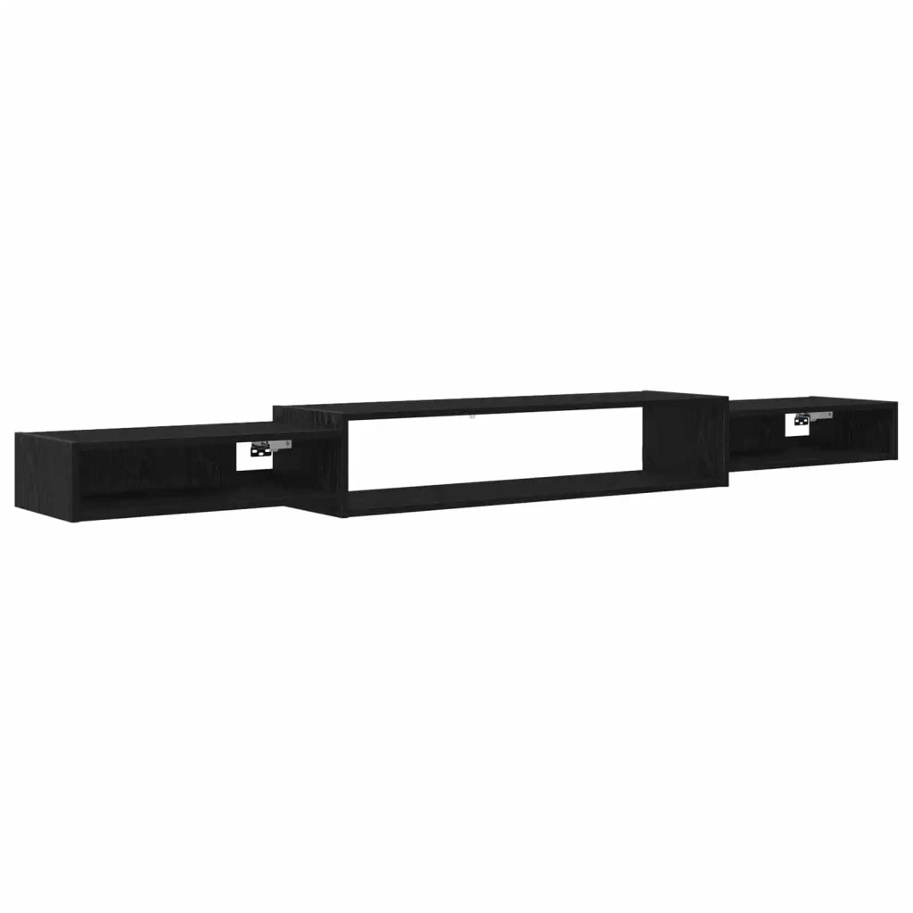 Mobile TV da Parete A parete Rovere Nero 220 x 28 x 21 cm 8006014