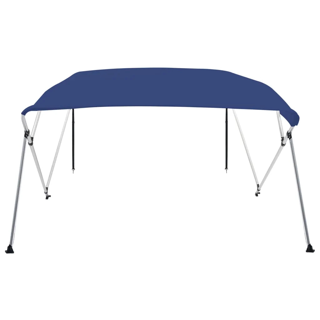 Bimini di Prua con Tendalino a 4 Archi Blu 243x180x137 cm CFW7836839