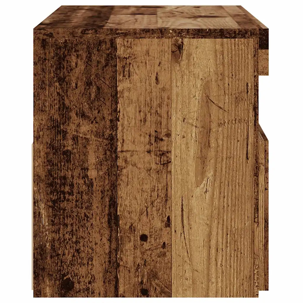 Mobile TV | Armadietto TV | Mobile Porta TV con LED Legno Antico 75x35x40 cm Multistrato
