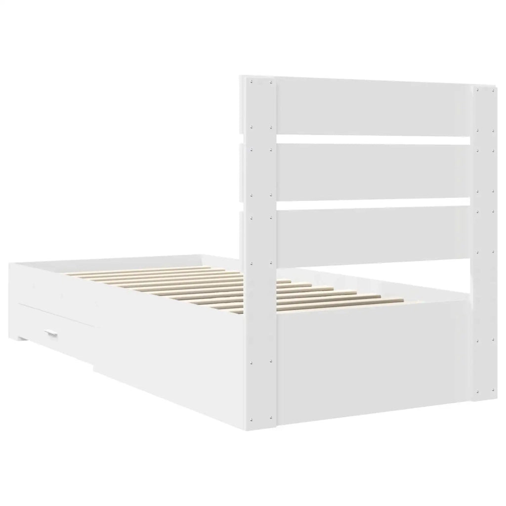 Struttura del letto Bianco 90 x 190 cm Legno multistrato 3412020