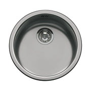 Lavello incasso monovasca rotondo 43.7x43.7 Smeg 10I3PN PVD acciaio nero