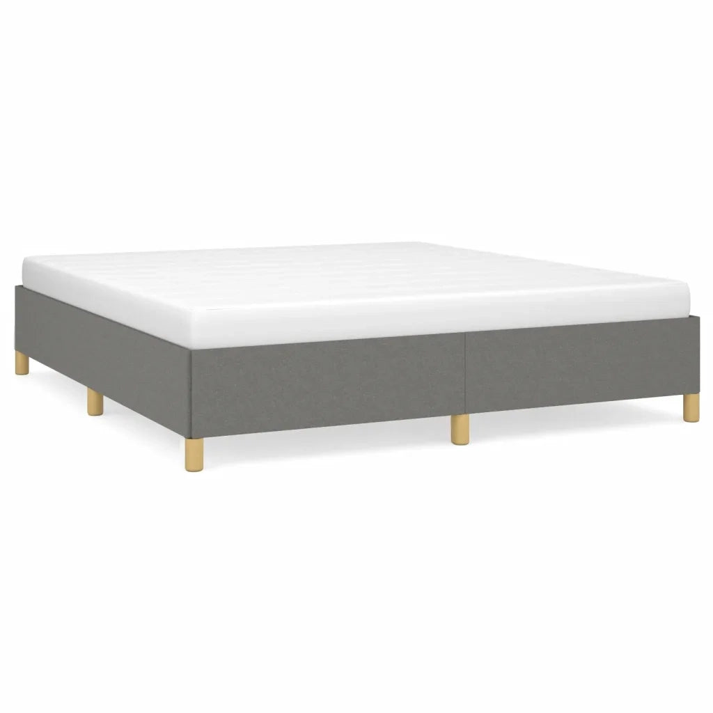 Giroletto senza Materasso-Struttura Letto Grigio Scuro 180x200 cm Tessuto 454033