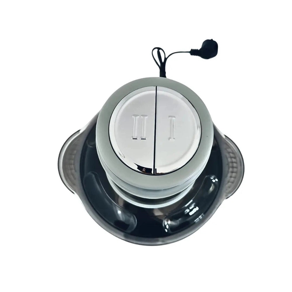 Trade Shop - Tritatutto Elettrico Da 5 Lt Robot Da Cucina Tritacarne A 6 Lame 500w Ciotola In Acciaio -