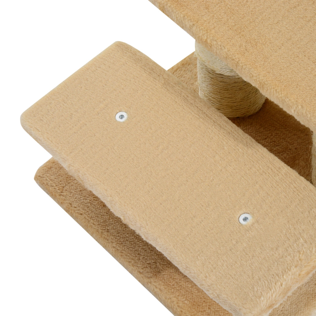 Scala per animali domestici 3 gradini pieghevole ¨C zephmum ¨C crema 34 cm