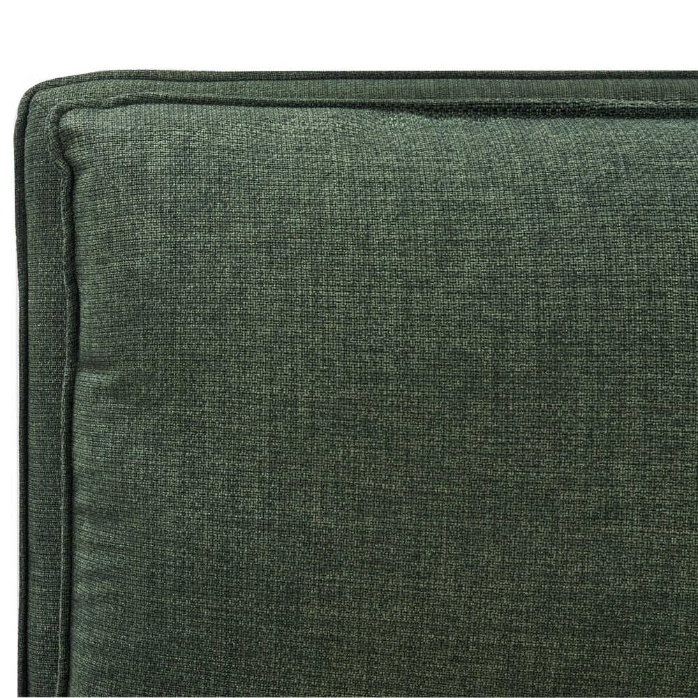 Letto matrimoniale ad acqua tessuto bouclè verde scuro 180 x 200 cm camera da letto moderna