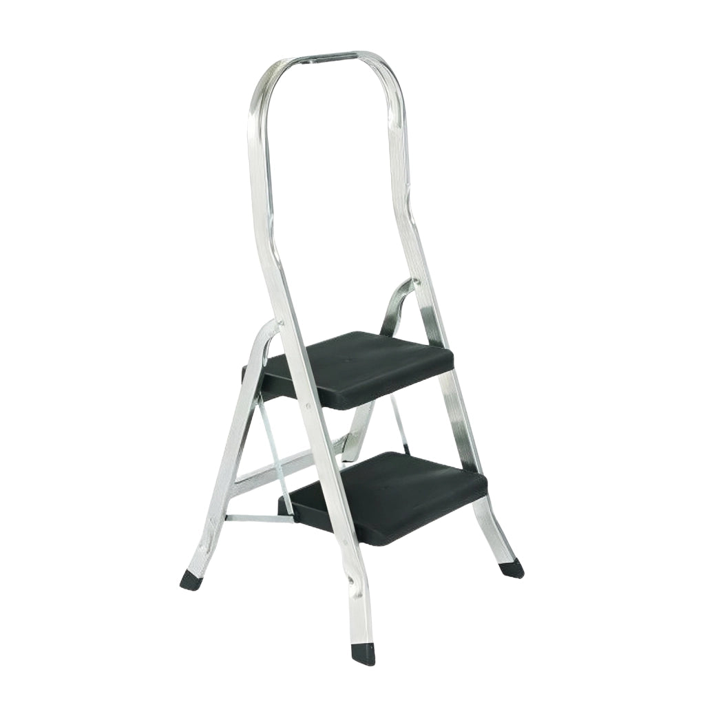 Marvin Scala Pieghevole in Alluminio 2 3 4 5 Gradini, Scaletta Domestica Antiscivolo con Pedata Larga, Sgabell 2 gradini
