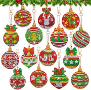 Set di Pianificazione di Diamanti per Natale - Kit di Fai da Te - Maniglia per Chiave - Set di Attività Creativa - Adatto per Adulti