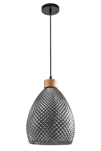 Lampada Da Soffitto Di Vetro Retro Black APP897-1CP