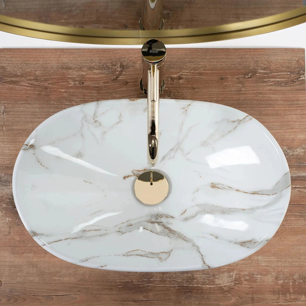 Lavabo Da Appoggio Rea Royal Mini Aiax Shiny