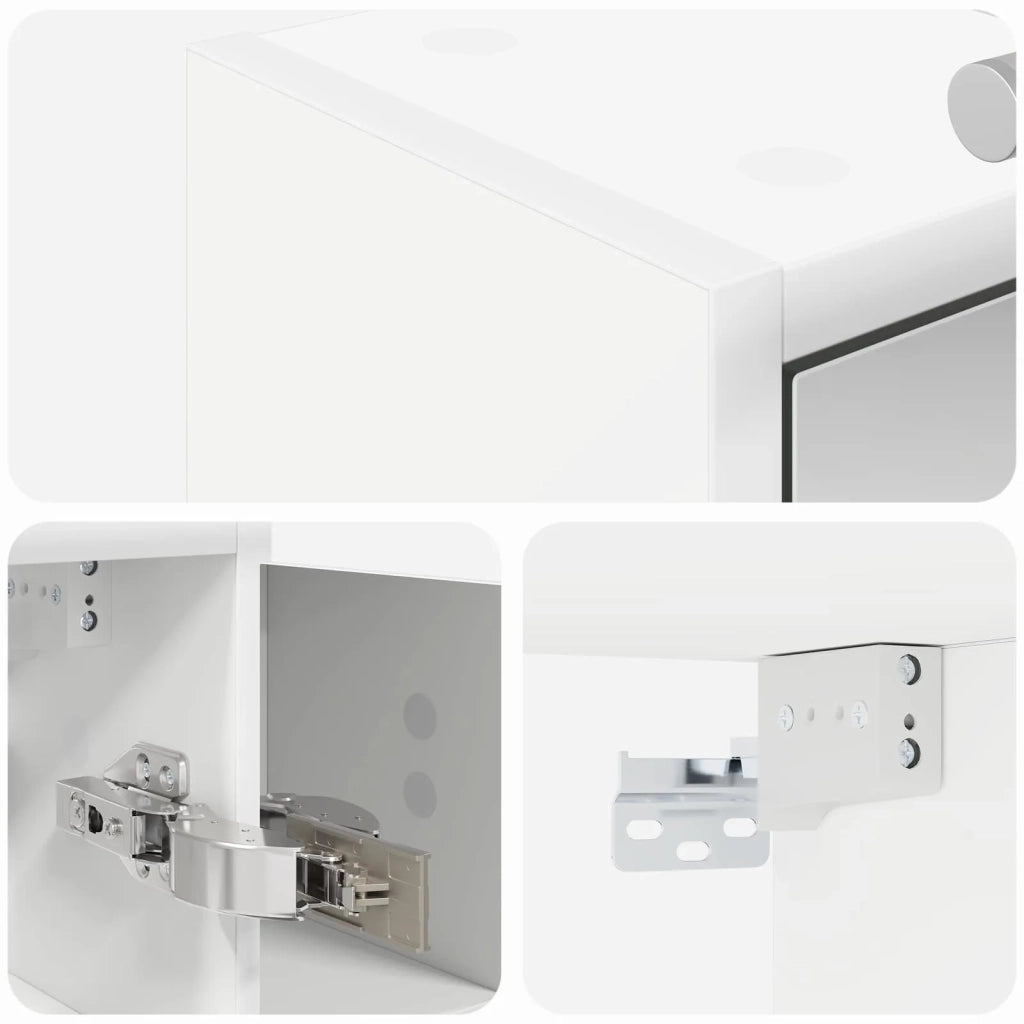 Mobiletto per specchio da bagno Bianco 73,5 x 16 x 62,5 cm 889175
