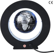 Accessorio da Ufficio - Decorativo - Mappa del Mondo - Magnetica - Fluttuante - 3 Pollici - Nero