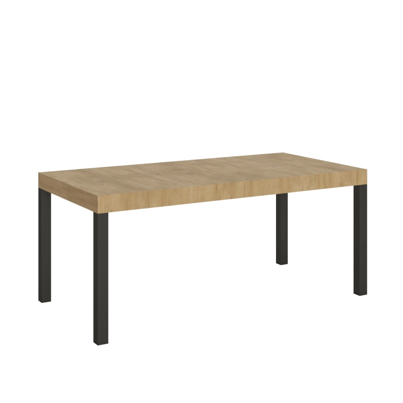 Tavolo allungabile 90x180/440 cm Everyday telaio Antracite - Quercia Natura