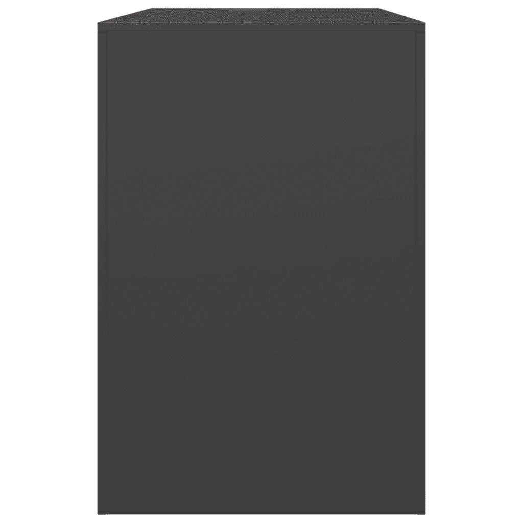 Rastrelliera per Legna da Ardere-Portalegna Nera 100x40x60 cm in Acciaio