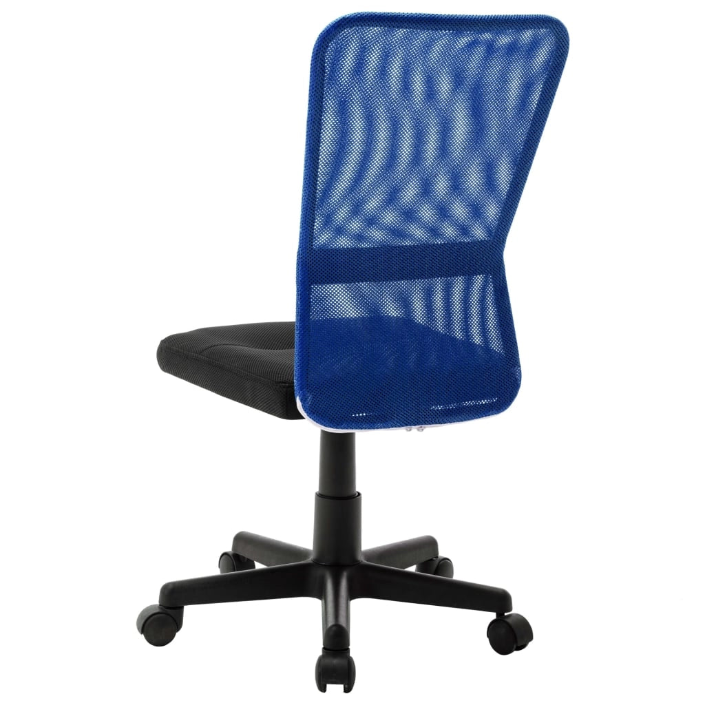 Sedia da ufficio sedia da computer sedia da studio 44 ​​x 52 x 100 cm tessuto a rete blu 02_0024037