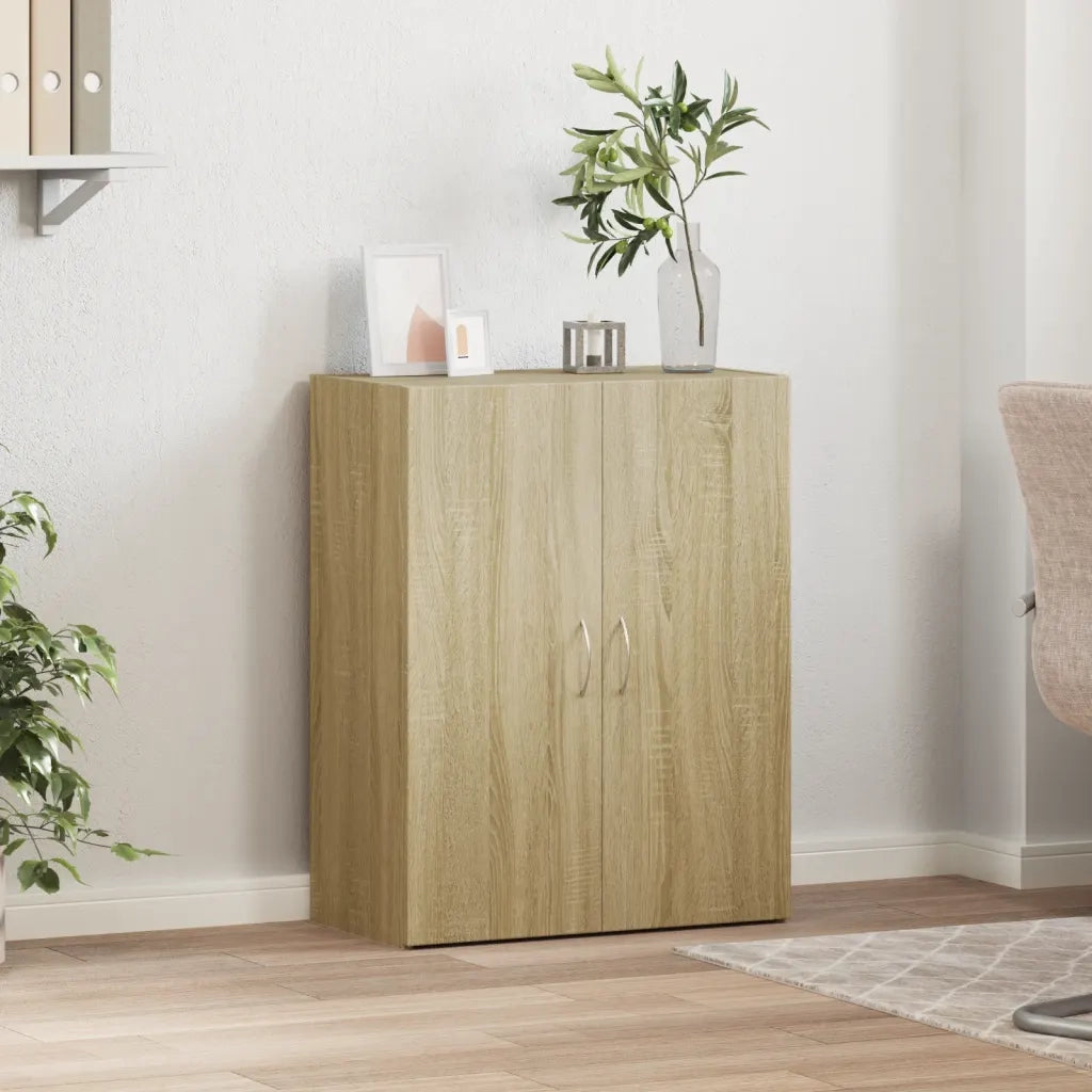 Schedario Rovere Sonoma 60x32x77,5 cm in Legno Multistrato