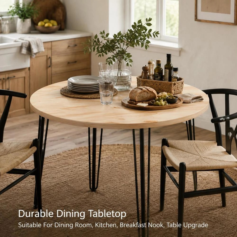 Tabletop 80x2.5 Cm Solid Pine Wood