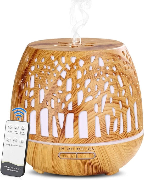 Diffusore di aromi - libero da BPA, aromaterapia, umidificatore ultrasonico ad alta potenza, silenzioso, diffusore di aromi per aromaterapia