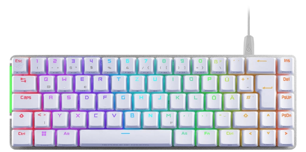 Asus rog falchion ace tastiera gaming usb qwerty italiano bianco - 90MP0346-BKIA10