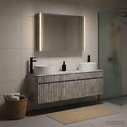 Set di Armadi da Bagno 4 pcs Grigio Cemento 3406666