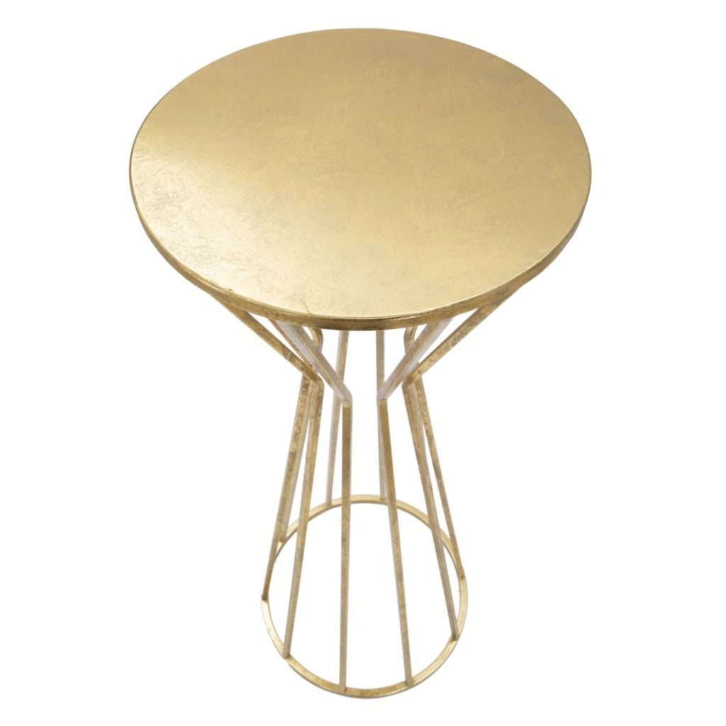 Tavolo VKH580, Oro, Metallo, 38x38x100 cm