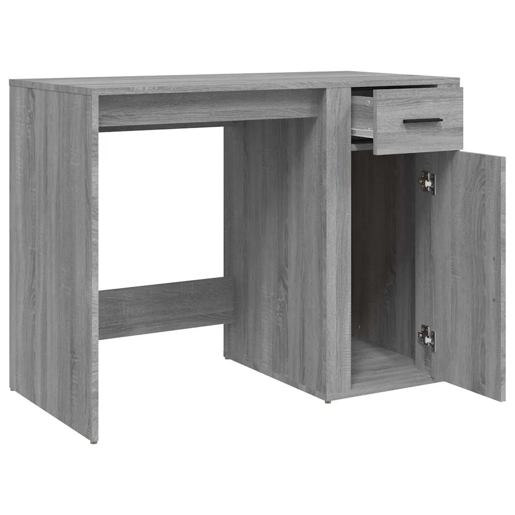 Scrivania Grigio Sonoma 100x49x75 cm in Legno Multistrato 816790