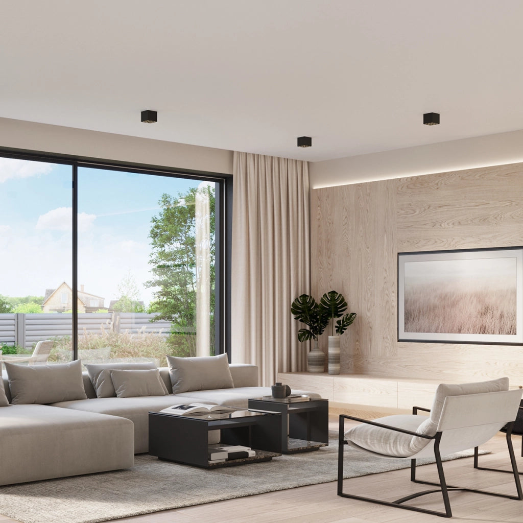 Lampada da soffitto OZZY nero LED