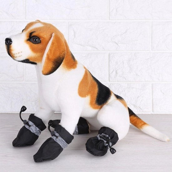 Zoccoli impermeabili per cani - 4 pezzi stivali antiscivolo con elastico e protezione zolla
